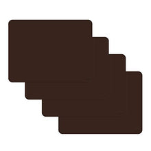 Load image into Gallery viewer, gasare, Silicone Placemats for Dining Table, Kids Placemats, Table Mats, Non Slip, Washable, Heat Resistant, Flexible, 20% Thicker, 16&quot; x 12&quot; x 1.1mm, Set of 4, Brown

