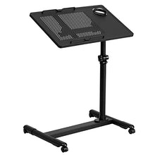 Load image into Gallery viewer, Flash Furniture Black Adjustable Height Steel Mobile Computer Desk
