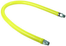 Load image into Gallery viewer, T&amp;S Brass HG-2C-48 Gas Hose with Free Spin Fittings, 1/2-Inch Npt and 48-Inch Long

