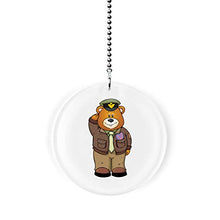 Load image into Gallery viewer, Air Force Bear Fan/Light Pull

