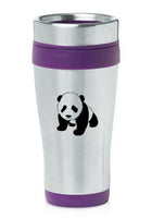 Purple 16oz Insulated Stainless Steel Travel Mug Z1671 Baby Panda