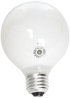 Ge 14848 60Watt G25 Medium Base White Bulbs 3 Pack