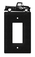 SWEN Products Farrell Series Chevy Truck Wall Plate Cover (Single Rocker, Black)
