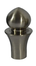 Load image into Gallery viewer, Urbanest Toledo Lamp Finial, Brushed Nickel, 2 1/6-inch Tall

