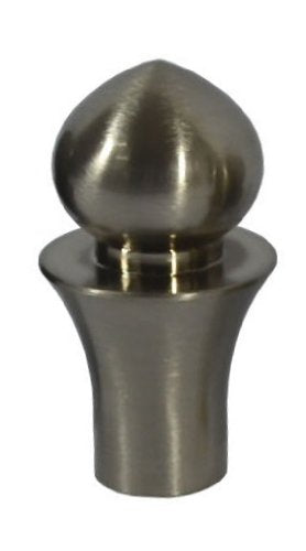 Urbanest Toledo Lamp Finial, Brushed Nickel, 2 1/6-inch Tall