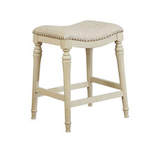 Load image into Gallery viewer, Powell Hayes Counter Stool, White with GreyWash
