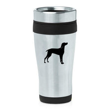 Load image into Gallery viewer, 16oz Insulated Stainless Steel Travel Mug Weimaraner (Black)
