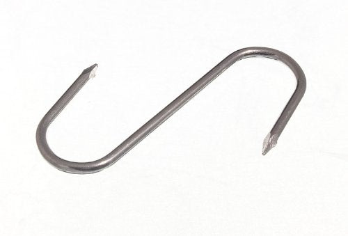 ONESTOPDIY.COM Butchers Pointed S Hook Kitchen Utility Rack 3 INCH 75MM ZP Steel (Pack 100)