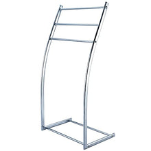 Load image into Gallery viewer, Kingston Brass SCC8251 Pedestal Steel Construction Towel-Rack, Polished Chrome
