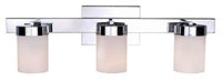 Kenroy Home 93223CH Eastlake 3-Light Bathroom Vanity Light Fixture, 6 x 28 x 9 Inch, Chrome Finish