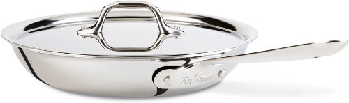 All-Clad 8701005167 D3 Fry Lid, 10 Inch Pan, Dishwasher Safe Stainless Steel Cookware, Silver, 10-Inch