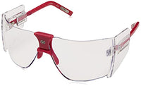 Gargoyles Performance Eyewear Men's Classic Shield Sunglasses, Fuchsia Frame/Clear Lenses, 70mm
