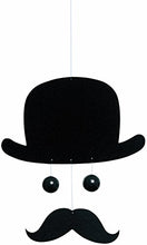 Load image into Gallery viewer, Mr. Bowlerman Hanging Mobile - 10 Inches Plastic - Handmade in Denmark by Flensted
