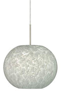 Besa 1JT-477619-SN Contemporary Modern One Light Pendant from Luna Collection in Pewter, Nickel, Silver Finish,