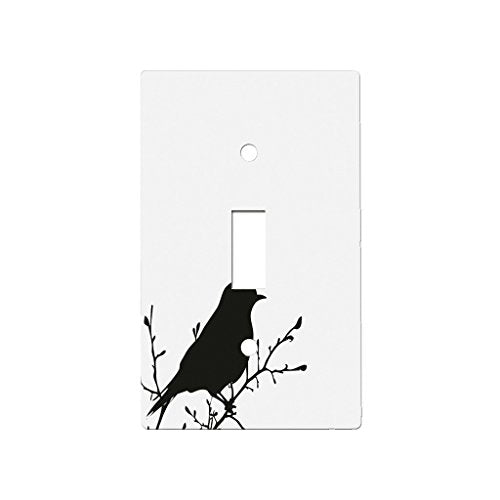 Bird Minimalist - AC Outlet Decor Wall Plate Cover Metal