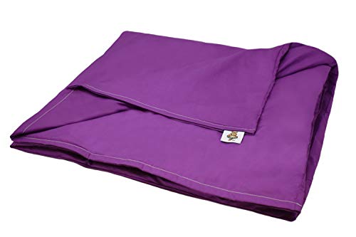 Sensory Goods - Child Small Weighted Blanket - MADE IN AMERICA - 4lb Low Pressure - Purple - 100% Organic Cotton non-removable Cover (48'' x 30'') Provides Comfort and Relaxation