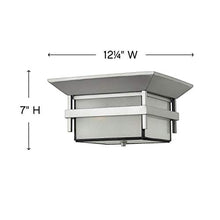 Load image into Gallery viewer, Hinkley Harbor Collection Transitional Two Medium Outdoor Light Flush Mount, Titanium
