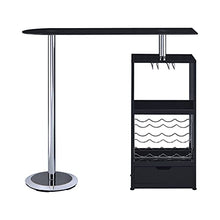 Load image into Gallery viewer, Coaster Home Furnishings CO- Bar Table W/Wine Storage, Black
