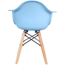 Load image into Gallery viewer, 2xhome - Kids Size Plastic Toddler Armchair with Natural Wooden Dowel Legs, Blue
