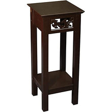 Load image into Gallery viewer, eHemco Plant Decorating Stand End Table Side Table with Storage Shelf, 10 by 10 by 23.7 Inches, Brown
