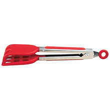 Load image into Gallery viewer, Tovolo Mini Silicone Easy-Grip Waffle Tongs, Non-Slip Handle, Candy Apple Red
