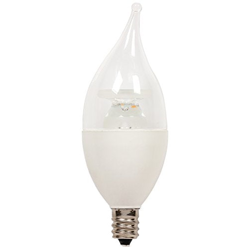 Westinghouse Lighting 0314500 5W Flame Tip CA11 Dimmable LED Light Bulb with Candelabra Base, Warm White