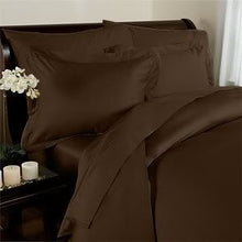 Load image into Gallery viewer, Elegant Comfort 1500 Thread Count Wrinkle Resistant Egyptian Quality Ultra Soft Luxurious 4-Piece Bed Sheet Set, Full, Chocolate Brown
