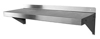 GSW Stainless Steel Commercial Wall Mount Shelf, 14 by 24-Inch, NSF