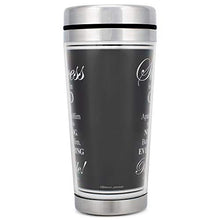 Load image into Gallery viewer, Success in God John 15:5 Black 16 Oz. Stainless Steel Insulated Travel Mug with Lid

