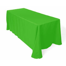 Load image into Gallery viewer, Tablecloth Polyester Rectangular 90x156 Inch Apple Green by Broward Linens
