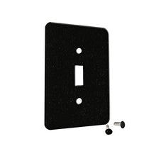 Load image into Gallery viewer, Granite Absolute Black - Decor Single Switch Plate Cover Metal
