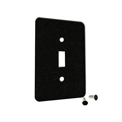 Granite Absolute Black - Decor Single Switch Plate Cover Metal