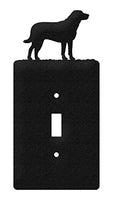 SWEN Products Chesapeake Metal Wall Plate Cover (Single Switch, Black)
