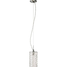 Load image into Gallery viewer, Quorum International 10&quot; Clear Ice Pendant - Satin Nickel - 825-65
