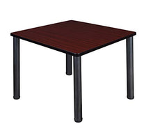 Load image into Gallery viewer, Kee 36&quot; Square Breakroom Table- Mahogany/ Black
