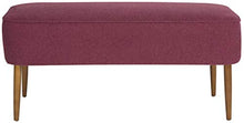 Load image into Gallery viewer, Safavieh Mercer Collection Levi Maroon Mid-Century Bench
