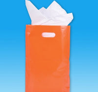 8.75 x 12 inches Orange Plastic Bags, Case of 48