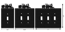 Load image into Gallery viewer, SWEN Products Train Wall Plate Cover (Single Switch, Black)
