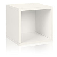 Way Basics Eco Stackable storage cube, White