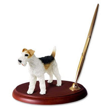 Load image into Gallery viewer, Conversation Concepts Wire Haired Fox Terrier Dog Desk Set
