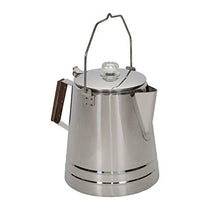 Load image into Gallery viewer, Stansport Stainless Steel Percolater 28-Cup Coffee Pot, One Size
