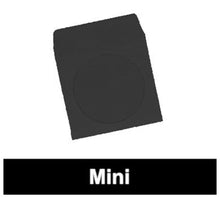 Load image into Gallery viewer, mediaxpo 300 Black 3&quot; Mini Paper CD Sleeves with Window &amp; Flap
