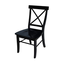 Load image into Gallery viewer, International Concepts X-Back Dining Chair, Black
