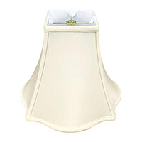 Royal Designs Fancy Square Bell Lamp Shade - Eggshell - 7 x 16 x 12.75