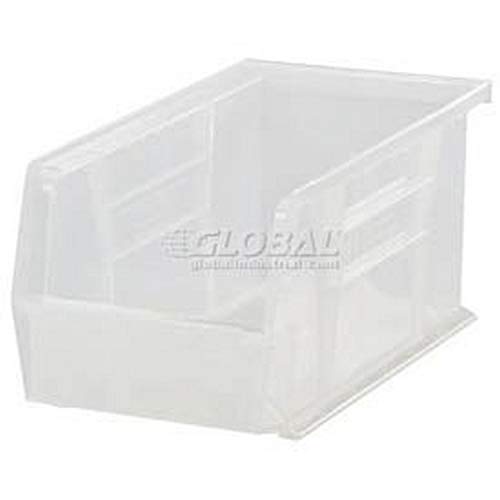 Plastic Stack and Hang Parts Storage Bin 5-1/2 x 14-3/4 x 5 Clear