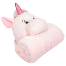 Load image into Gallery viewer, Unicorn Wearable Blanket - 36&quot; X 46&quot; - Pink - 3+

