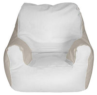 Medium Armchair Beanbag (Medium, Multi) (White/Beige, Medium)