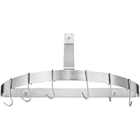 Cuisinart CRHC-22B Chef's Classic Half-Circle Wall-Mount Pot Rack, Brushed Stainless