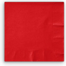 Load image into Gallery viewer, 2 X Red Beverage Napkins - 3 Ply, 50 Count
