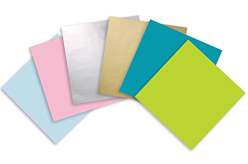 Jillson Roberts 12 Sheet-Count All-Occasion Solid Color Flat Folded Gift Wrap Available in 7 Different Assortments, Contemporary Pastels